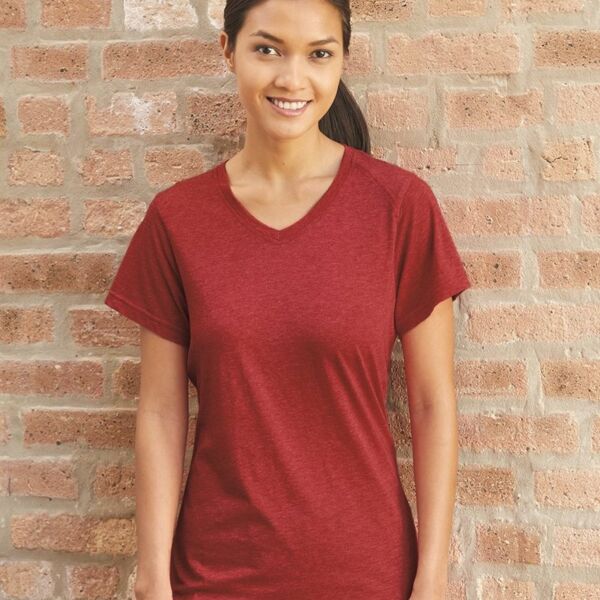 Women’s Triblend Performance V-Neck Short Sleeve T-Shirt Thumbnail