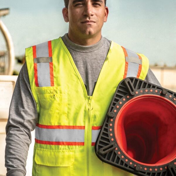 Solid Front Vest with Mesh Back Thumbnail