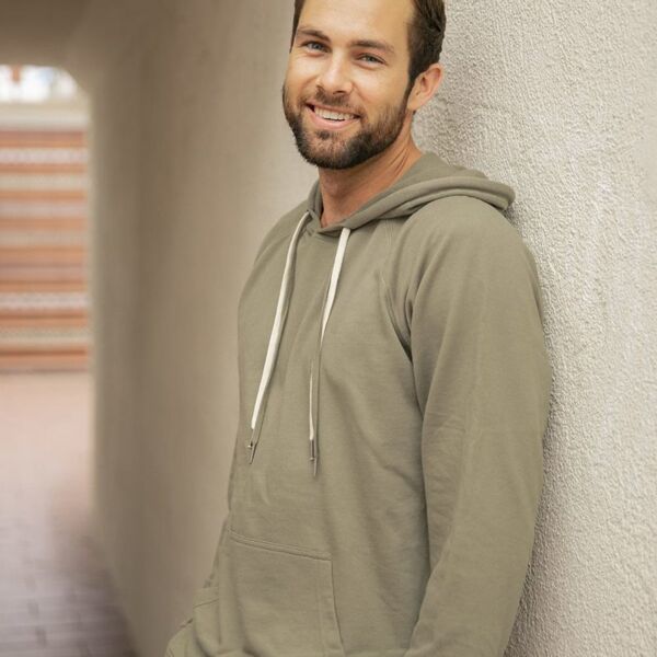 Unisex Lightweight Loopback Terry Hooded Pullover Thumbnail